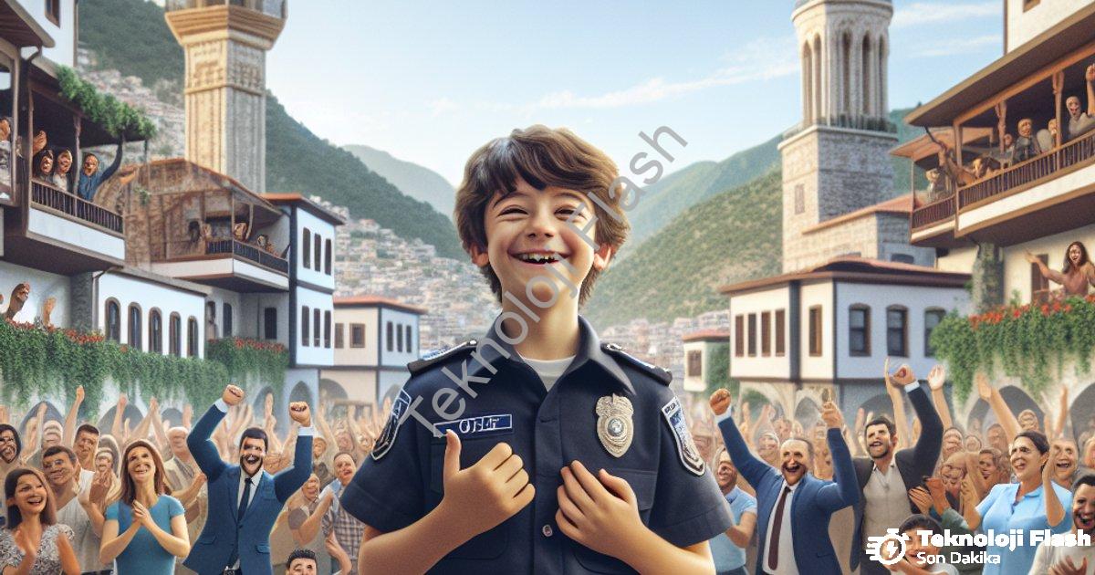 "Muğla Emniyeti Gönülleri Fethetti: Hamza'nın Polislik Hayali Gerçek Oldu" başlıklı haber için fotor