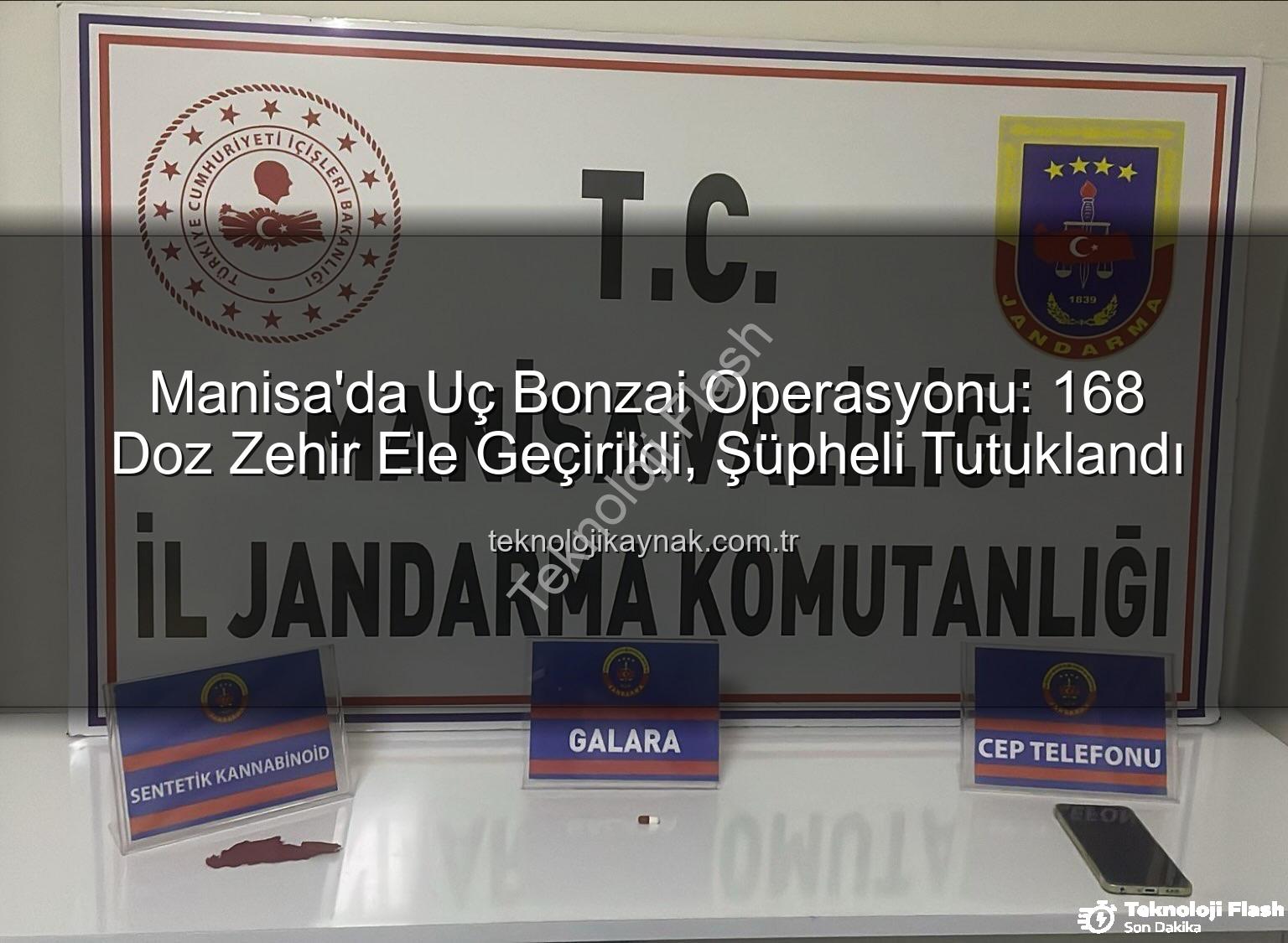 uç bonzai - Manisa'da Uç Bonzai Operasyonu: 168 İçimlik Doz ve Uyuşturucu Hap Ele Geçirildi, Şüpheli Tutuklandı
