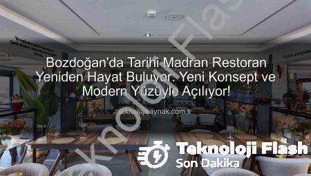 Bozdoğan’da Madran Restoran Yeniden Açılıyor: İlçeye Yeni Bir Soluk Geliyor