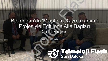 Bozdoğan’da ‘Misafirim Kaymakamım’ Projesiyle Eğitimde Aile Bağları Güçleniyor