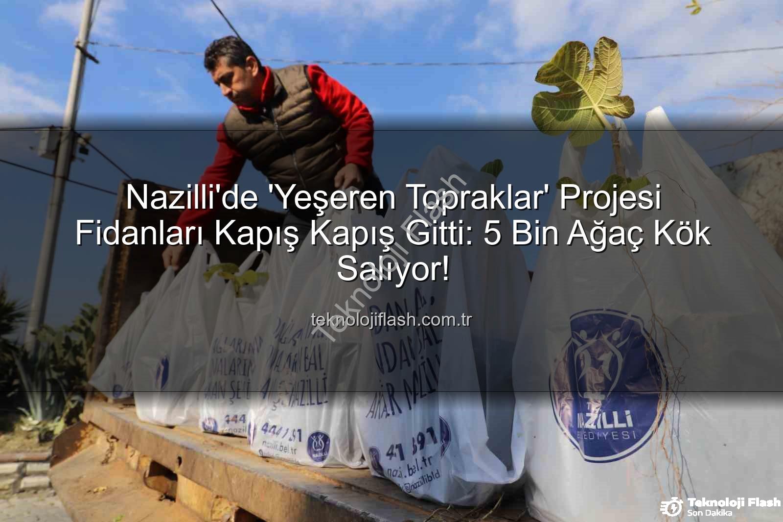 ağaç fidanı dağıtımı - Nazilli'de 'Yeşeren Topraklar' Projesi Fidanları Kapış Kapış Gitti: 5 Bin Ağaç Kök Salıyor!