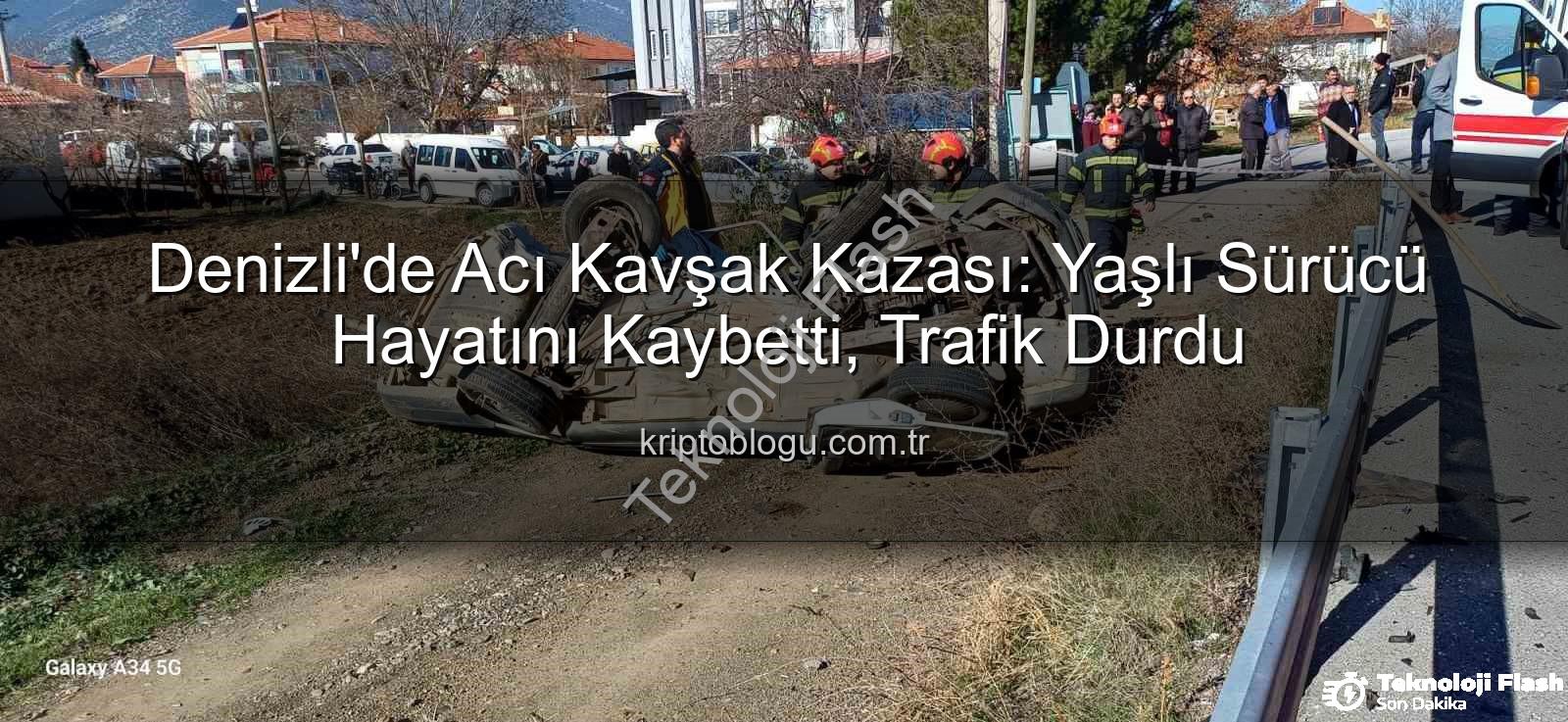 Denizli kaza - Denizli'de Acı Kaza: Kavşakta Çarpışan Otomobilde Yaşamını Yitiren Sürücünün Kimliği Belli Oldu