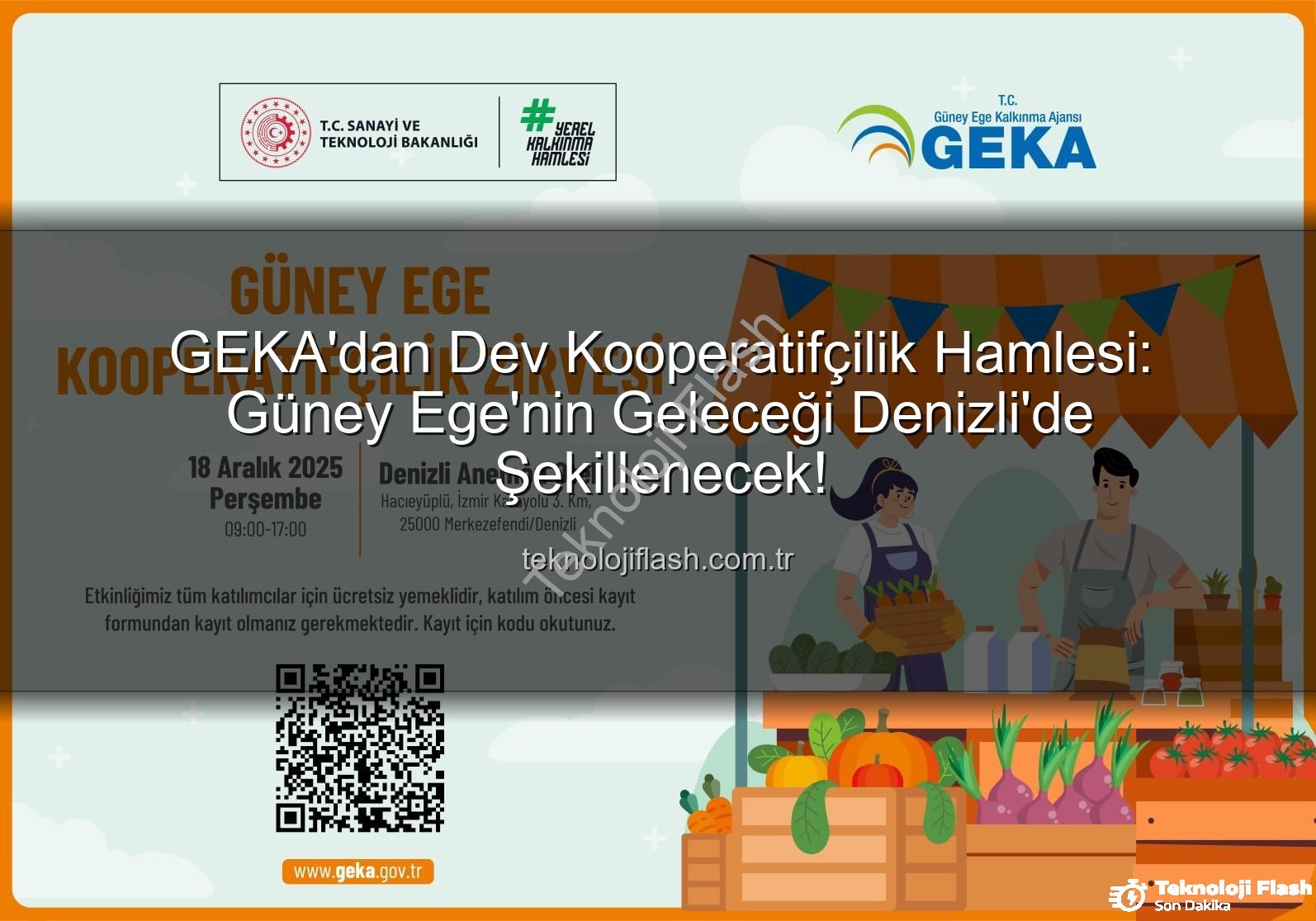 Kooperatifçilik Zirvesi - GEKA'dan Dev Kooperatifçilik Hamlesi: Güney Ege'nin Geleceği Denizli'de Şekillenecek!