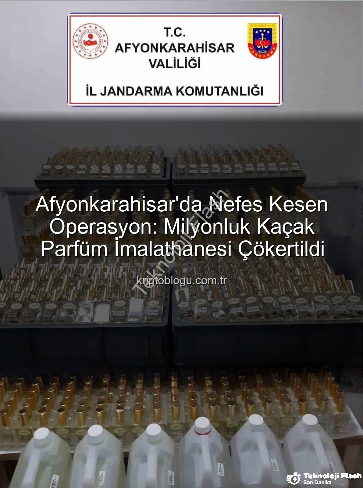 kaçak parfüm - Afyonkarahisar'da Nefes Kesen Operasyon: Milyonluk Kaçak Parfüm İmha Edildi!